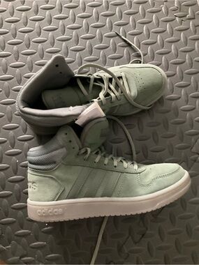 Olive Green Suede Adidas Sneakers